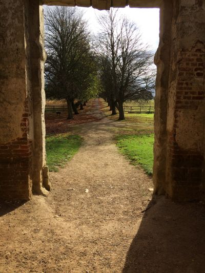 View from the entrance to Houghton House